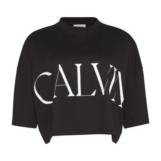 Calvin Klein Γυναικεία κοντομάνικη μπλούζα Cropped Graphic Logo T-shirt